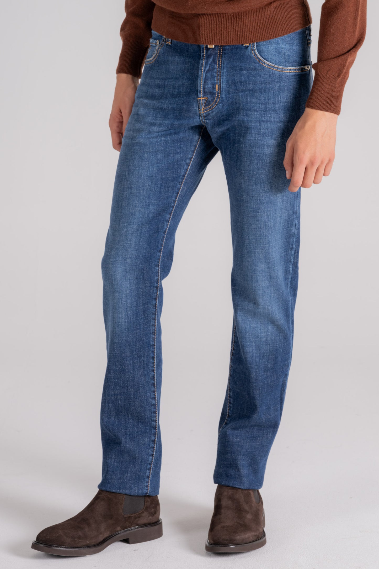  Jacob Cohen Jeans Nick In Cotton/elastane Blue Blu Uomo - 3