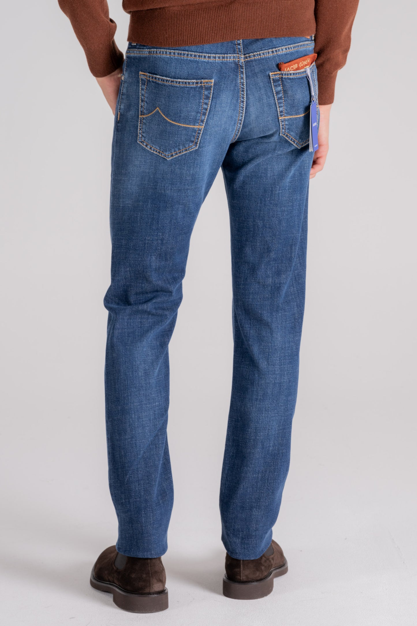  Jacob Cohen Jeans Nick In Cotton/elastane Blue Blu Uomo - 4