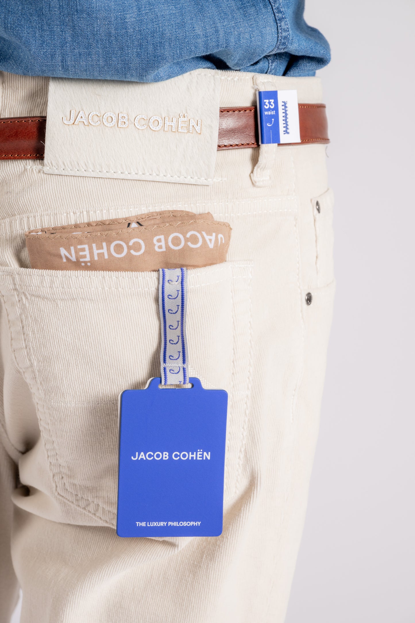  Jacob Cohen Jeans Scott Cotton White Bianco Uomo - 2