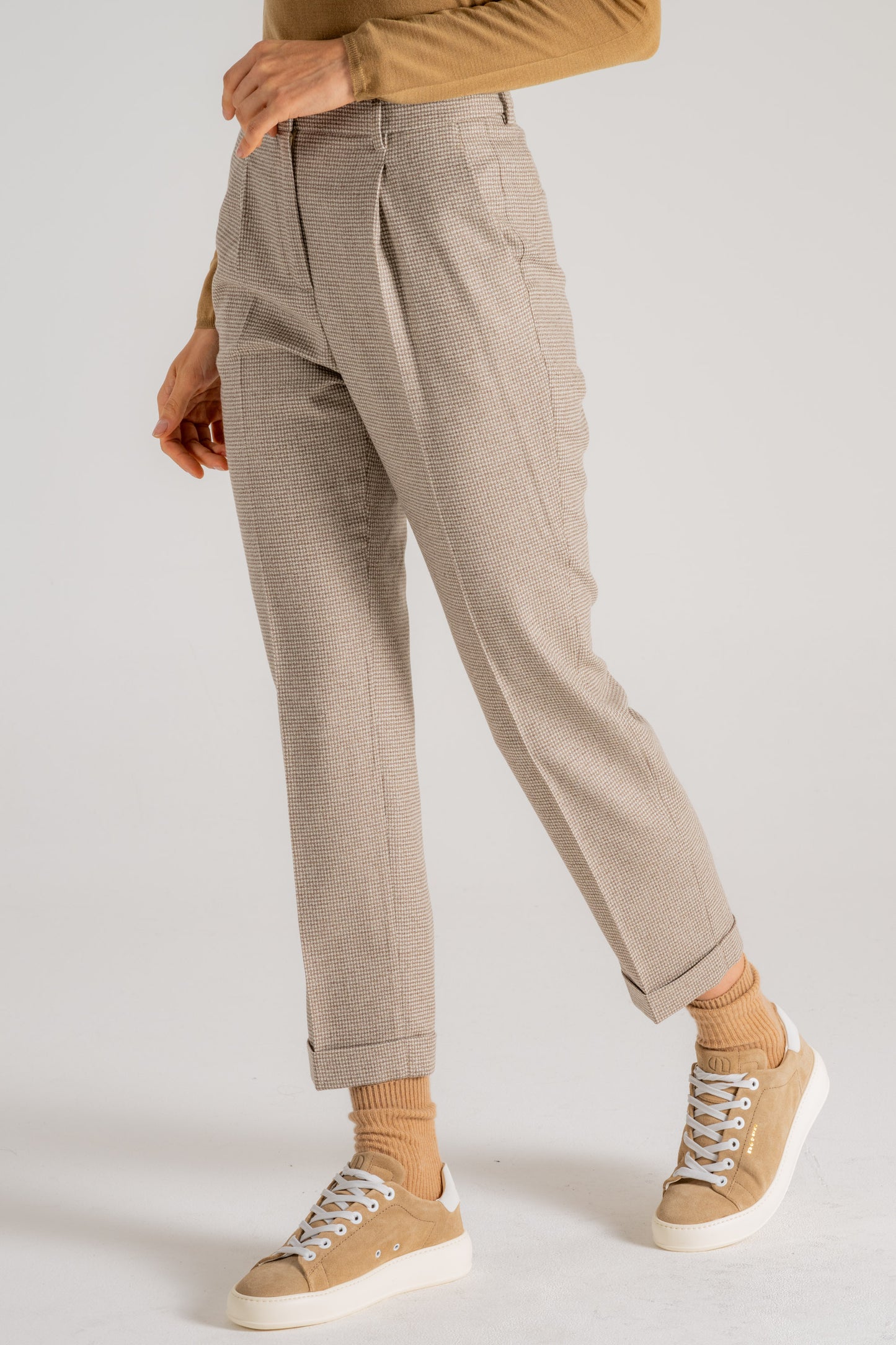  Incotex Pantalone Beige Donna - 2