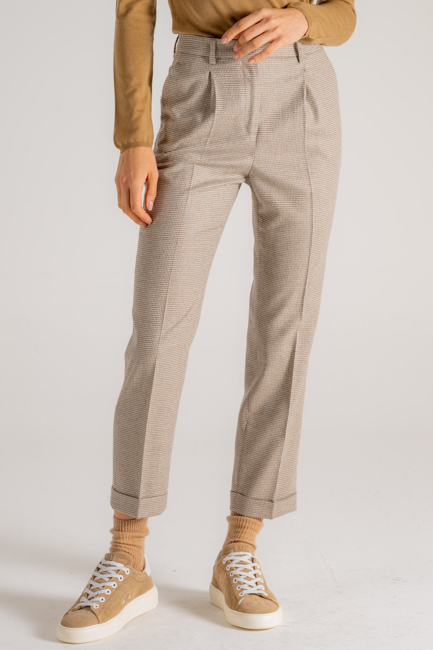  Incotex Pantalone Beige Donna - 3