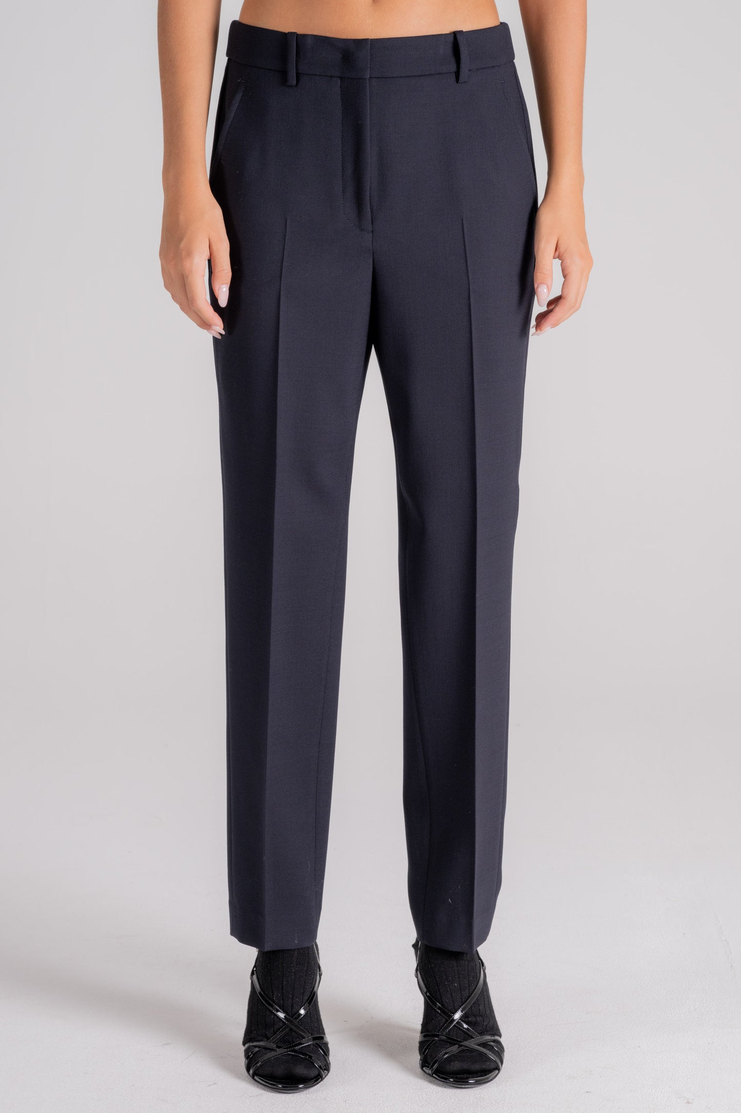  Incotex Virgin Wool/elastane Trousers Blu Donna - 1