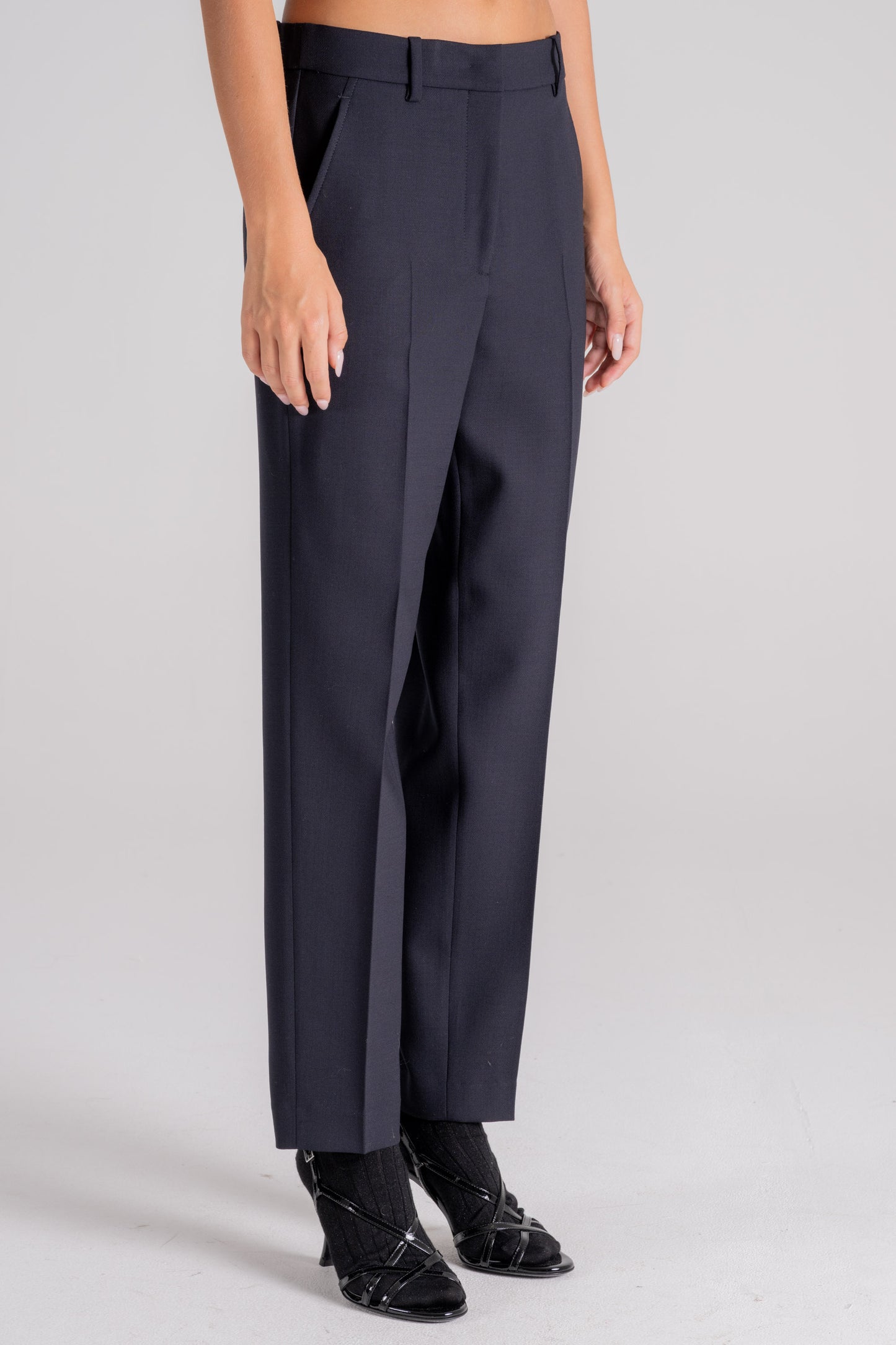  Incotex Virgin Wool/elastane Trousers Blu Donna - 2