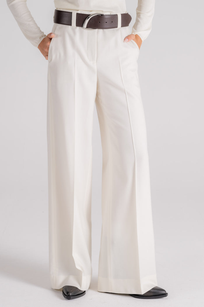 Incotex Trousers 100% Virgin Wool White-2