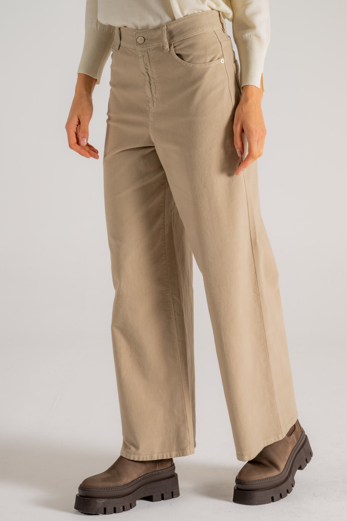  Incotex Pantalone Beige Donna - 2