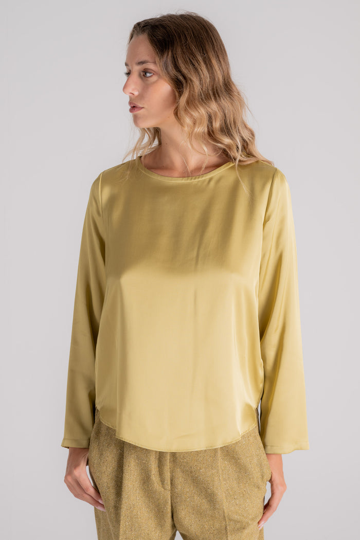  Glanshirt Green Shirt 100% Viscose Verde Donna - 4