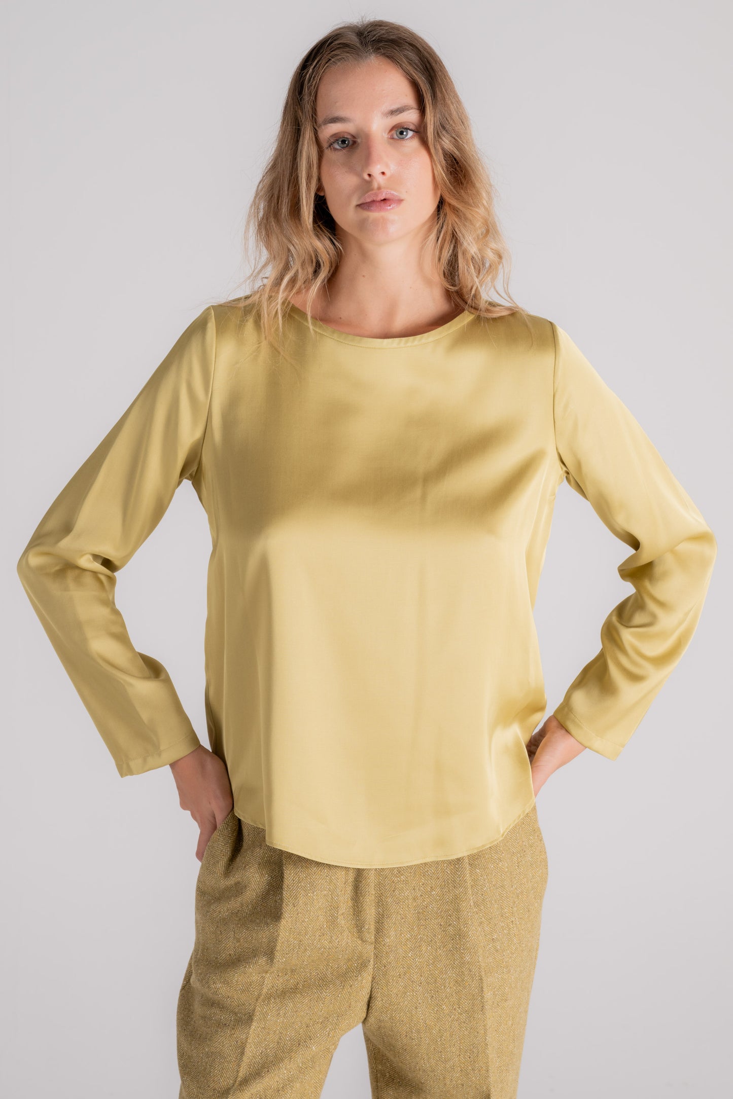  Glanshirt Green Shirt 100% Viscose Verde Donna - 5