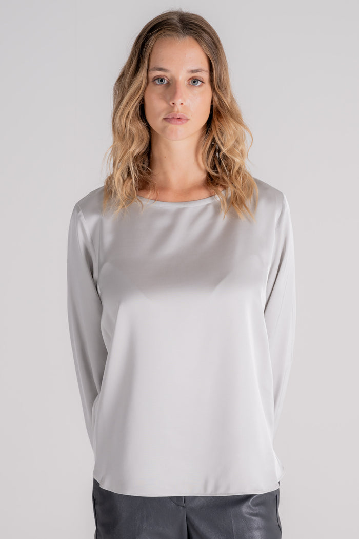 Glanshirt Camicia Grigio Viscosa-2