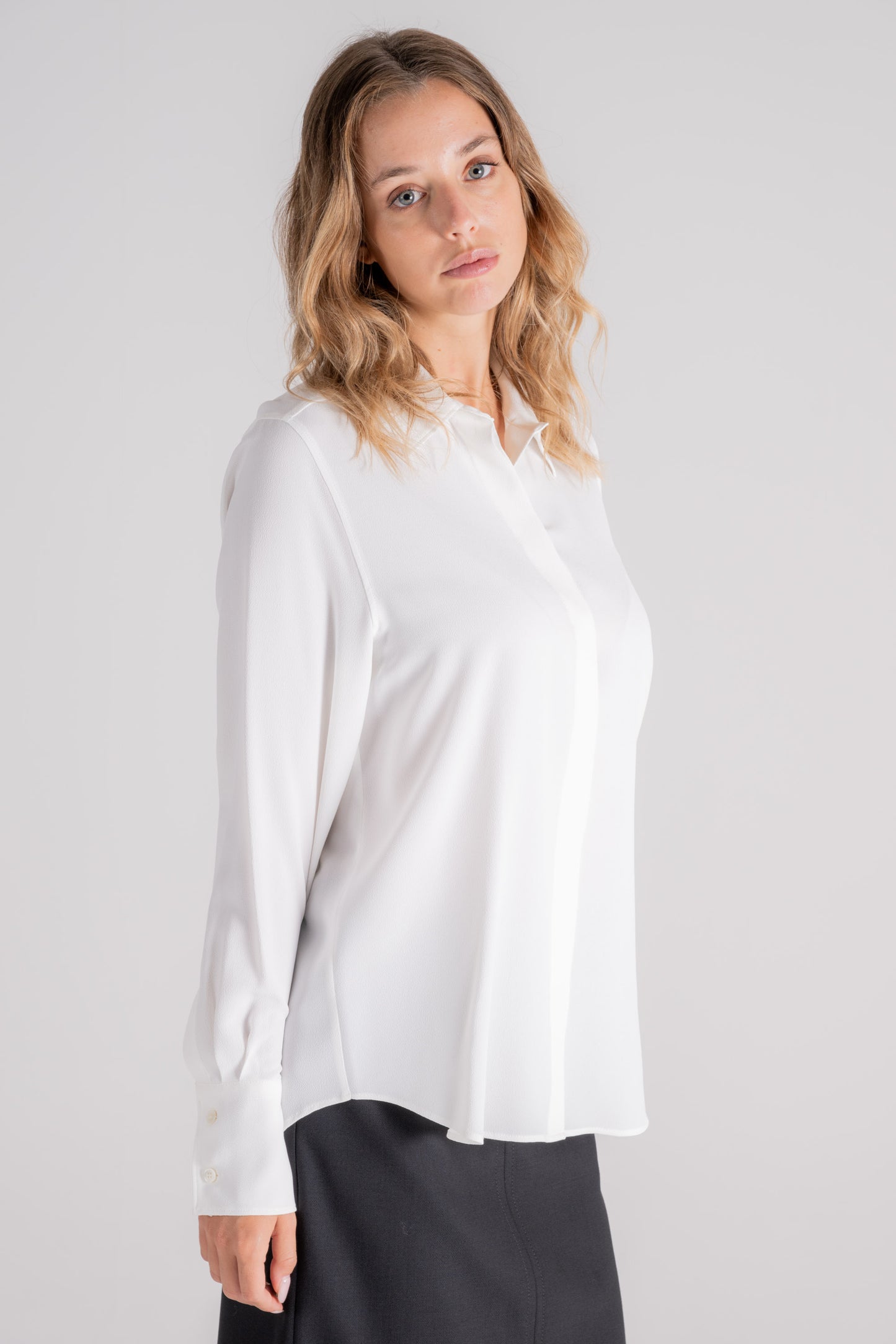  Glanshirt Beige Shirt In Acetate/silk Bianco Donna - 3