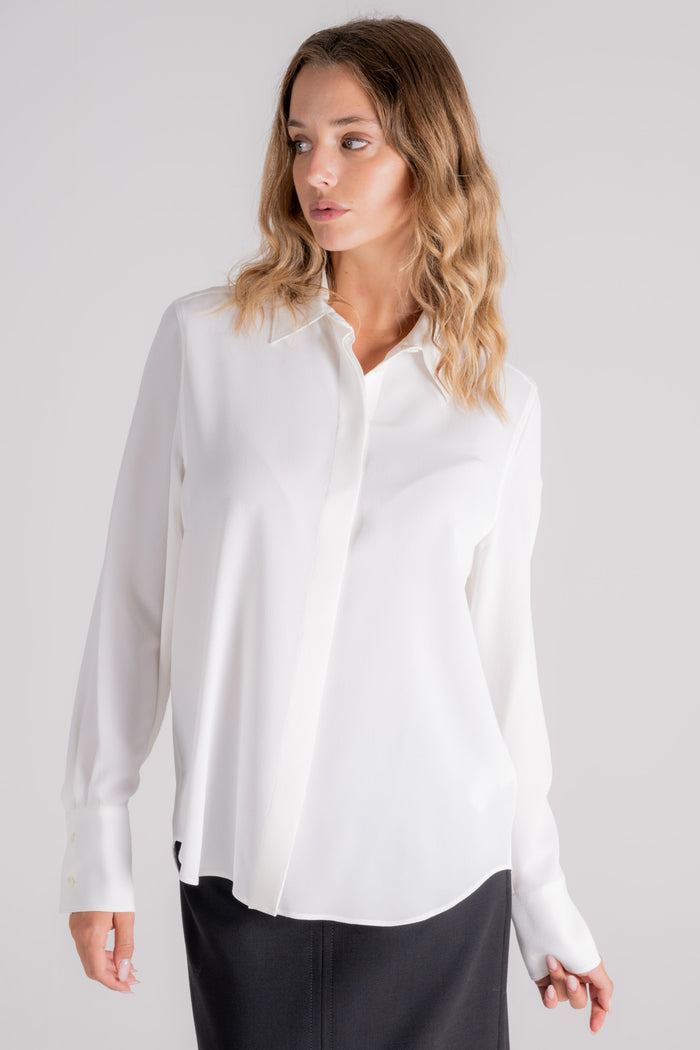  Glanshirt Beige Shirt In Acetate/silk Bianco Donna - 5