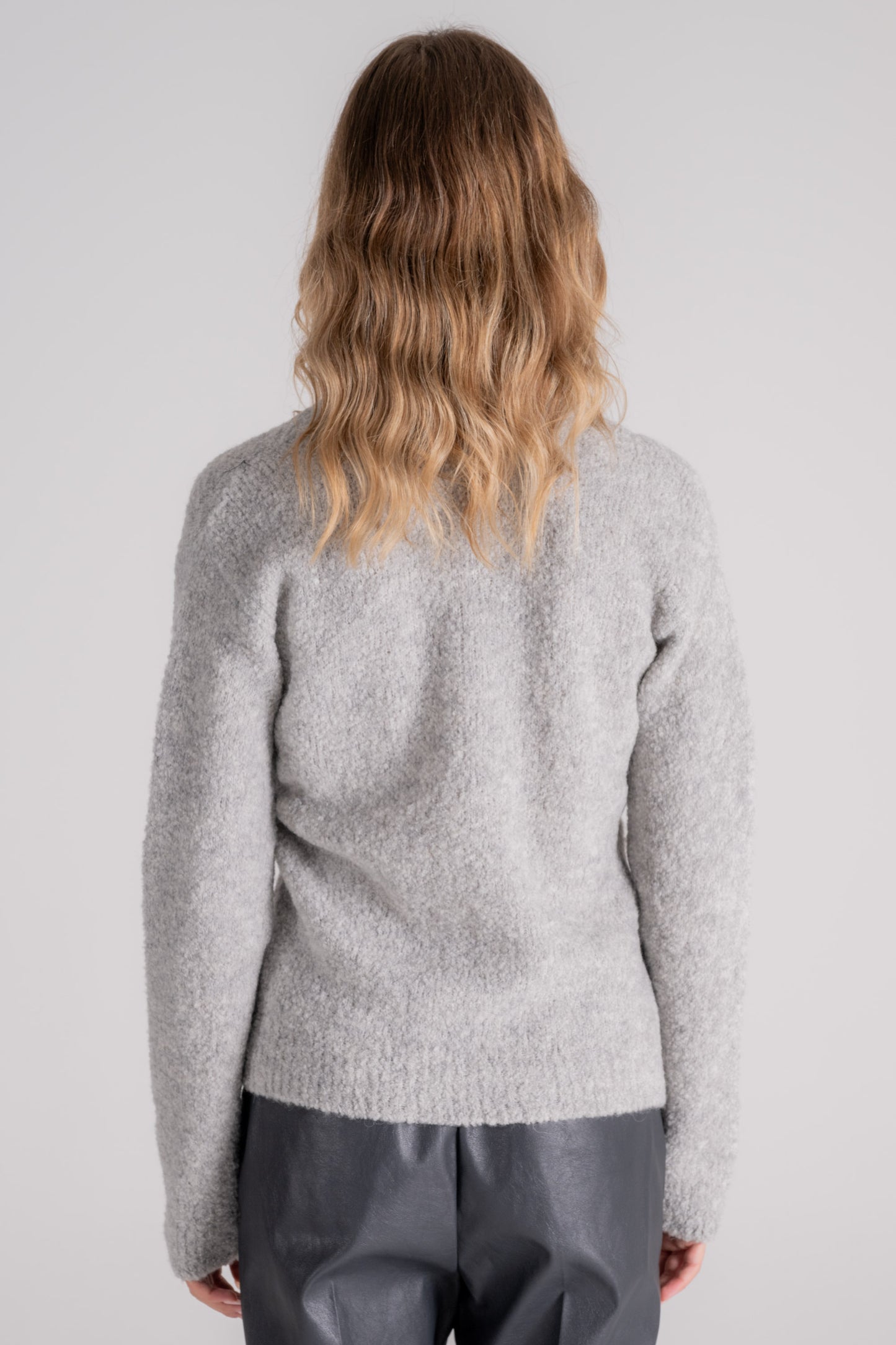  Zanone V-over Sweater Alpaca/wool/polyamide Multicolor Grigio Donna - 6