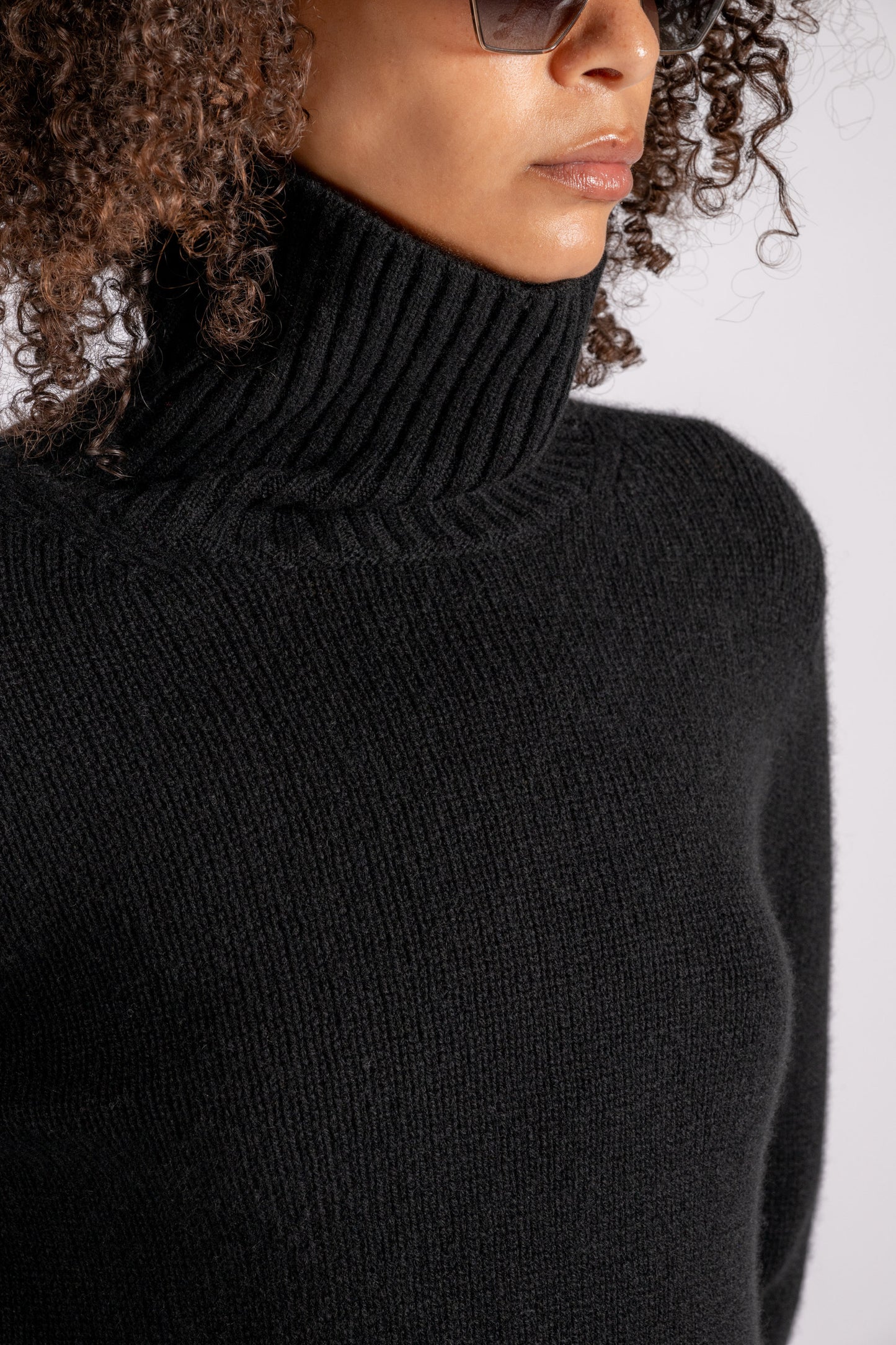  Be You Turtleneck 100% Ws Black Nero Donna - 5