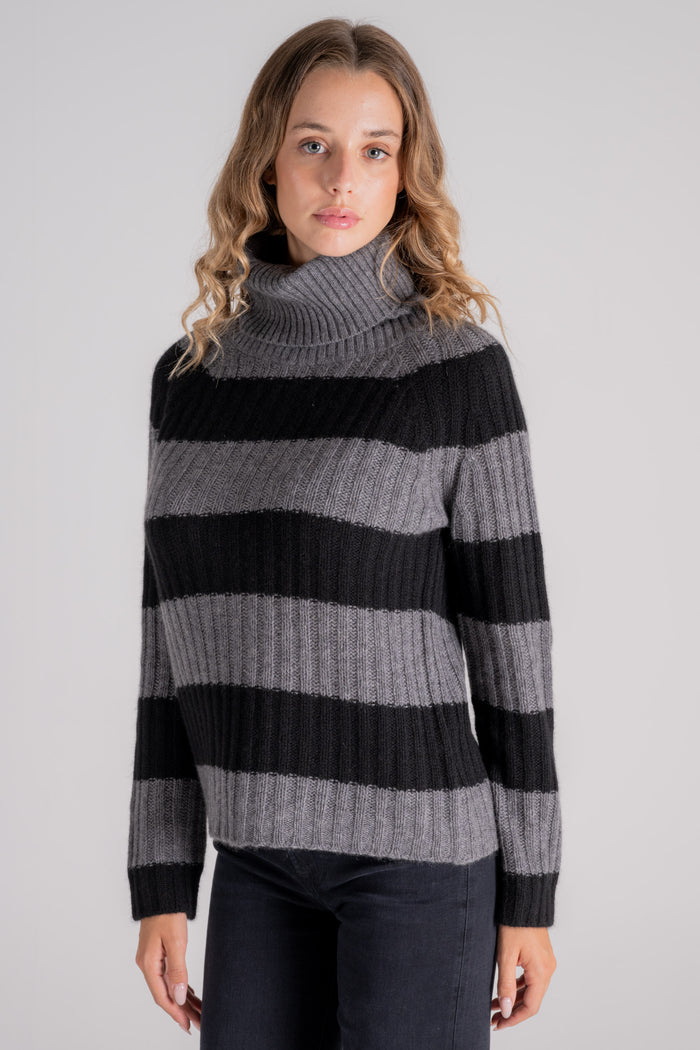 Be You Turtleneck Sweater 100% WS Multicolor-2