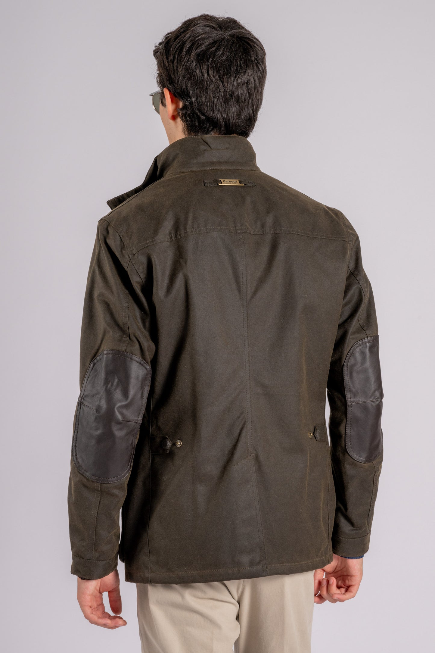  Barbour Ogston Wax Jacket In Green Cotton Verde Uomo - 9