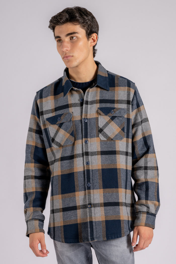 Barbour Shirt Rhobell in Cotone/Poliestere Blu