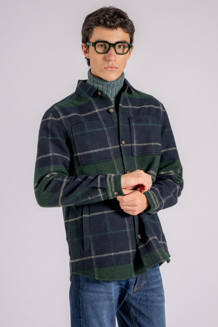 Barbour Tailored Check 100% Poliestere Verde