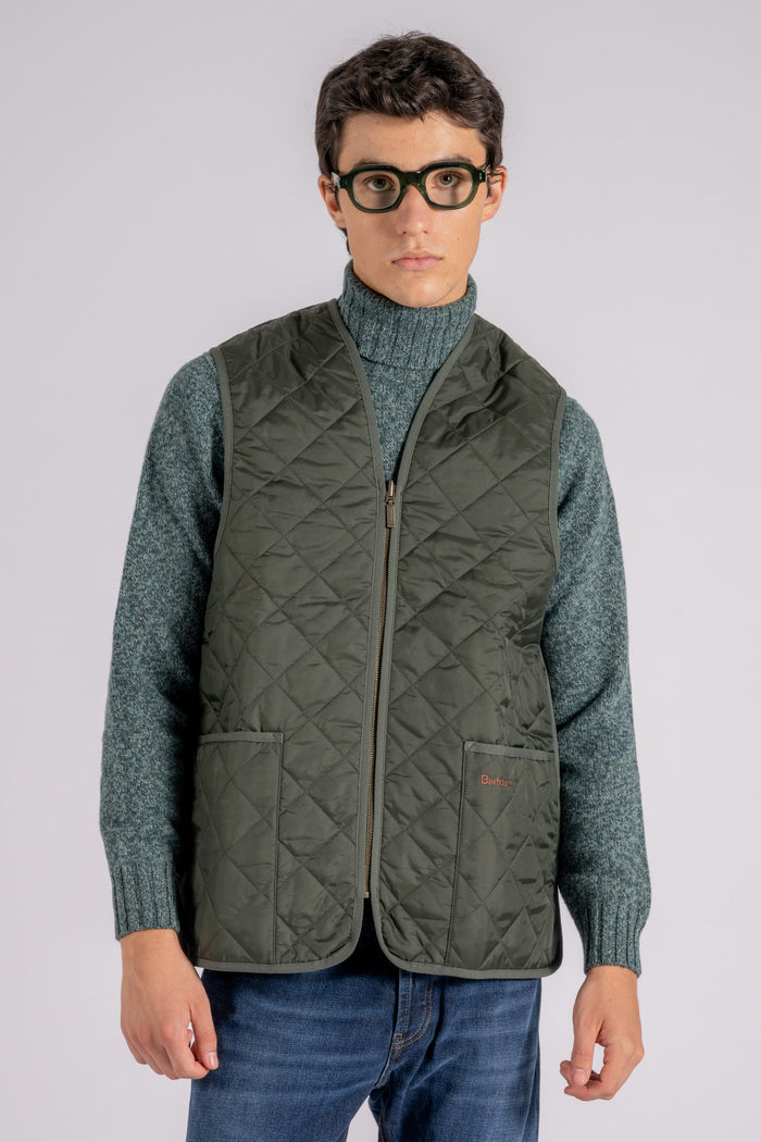  Barbour Waistcoat Quilted 100% Polyamide Green Verde Uomo - 3