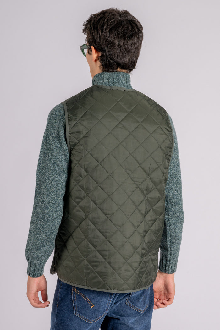  Barbour Waistcoat Quilted 100% Polyamide Green Verde Uomo - 4