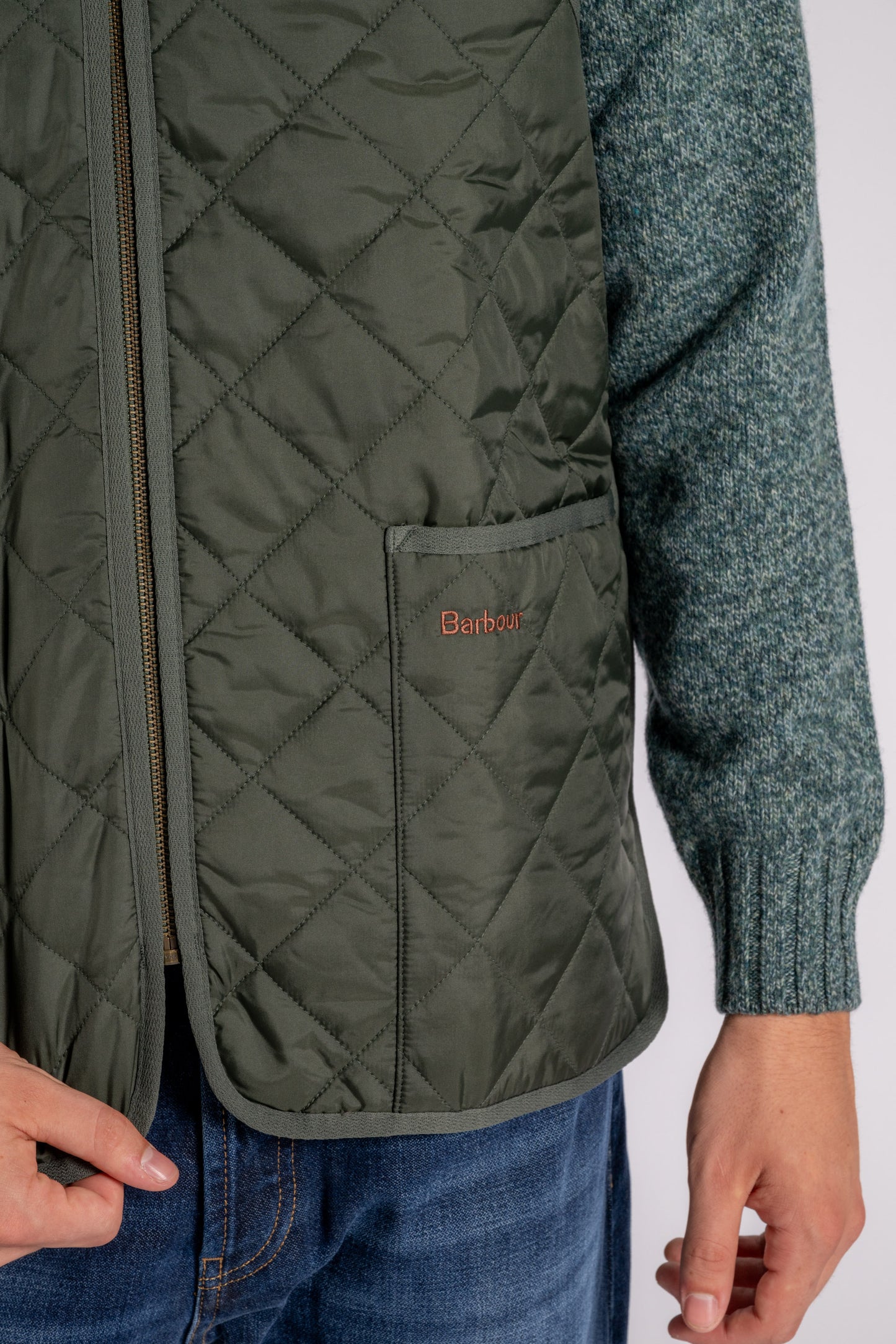  Barbour Waistcoat Quilted 100% Polyamide Green Verde Uomo - 5