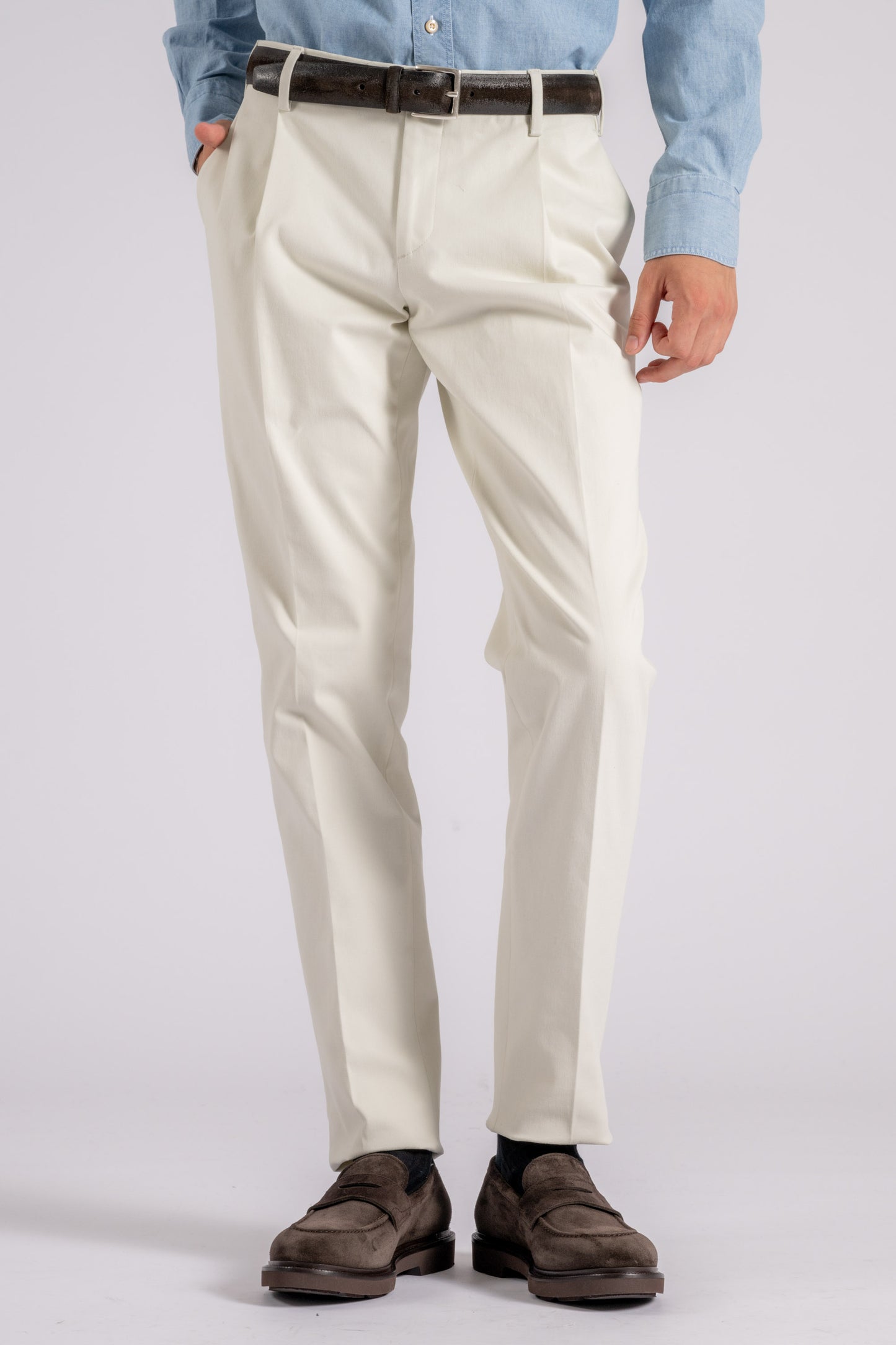  Lardini Multicolor Cotton/elastane Trousers Beige Uomo - 1