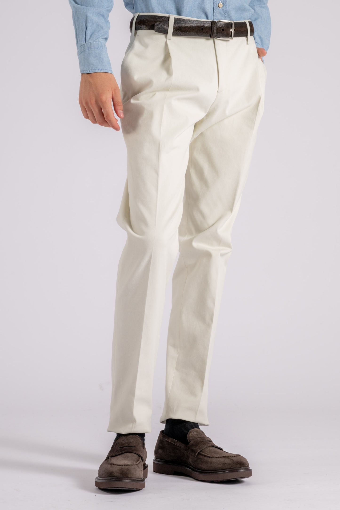  Lardini Multicolor Cotton/elastane Trousers Beige Uomo - 2