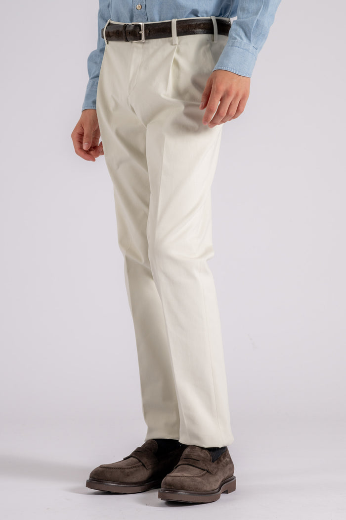  Lardini Multicolor Cotton/elastane Trousers Beige Uomo - 3