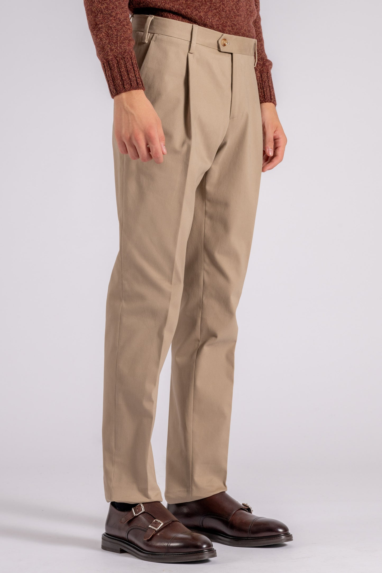  Lardini Multicolored Pants Cotton/elastane Beige Uomo - 2