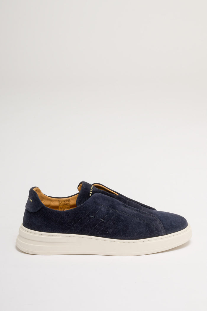 Henderson Baracco Scarpa Suede Sirena Blu