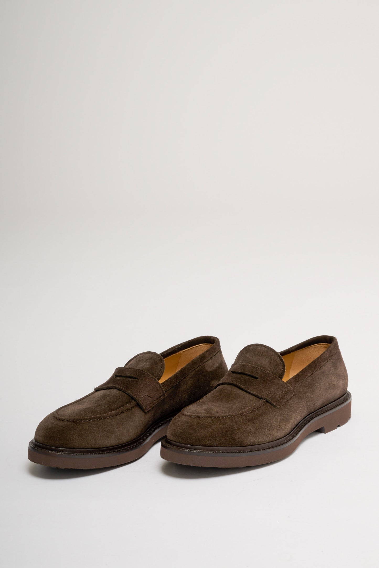  Henderson Baracco Modica Suede Loafers Brown Marrone Uomo - 2