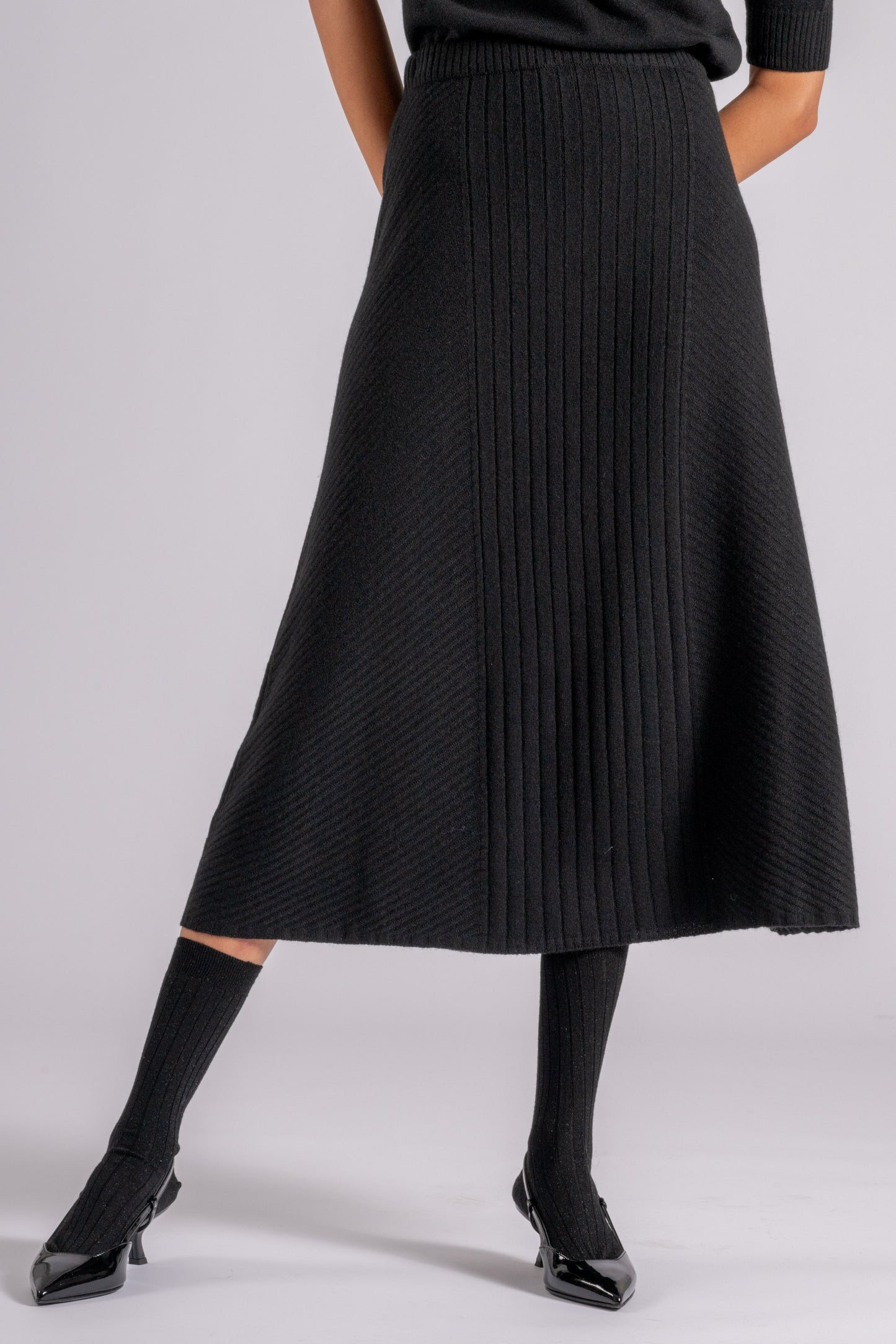  D.exterior D. Exterior Skirt Cashmere/viscose/wool/polyamide Black Nero Donna - 1