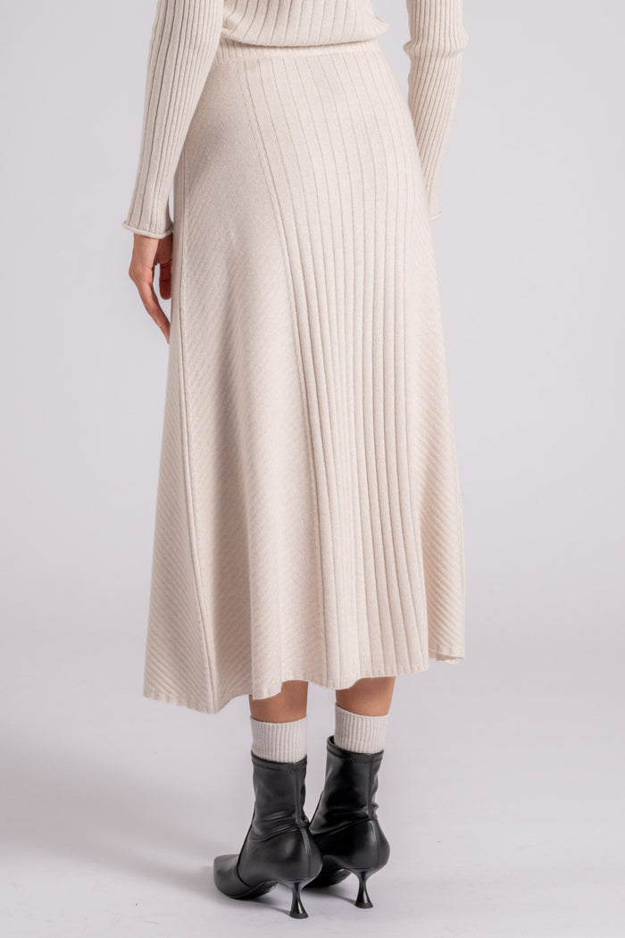  D.exterior Skirt Cashmere/viscose/polyamide/wool White Beige Donna - 4