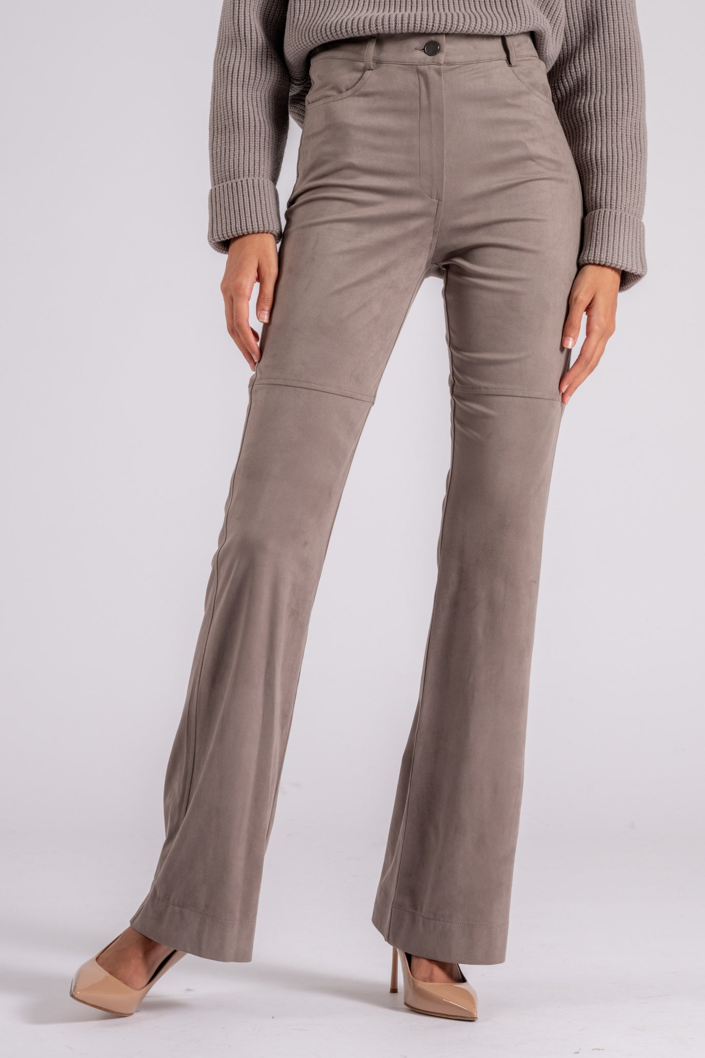  D.exterior D. Exterior Pantalone Eco Daino 90% Poliestere 10% Elastam Beige Beige Donna - 1