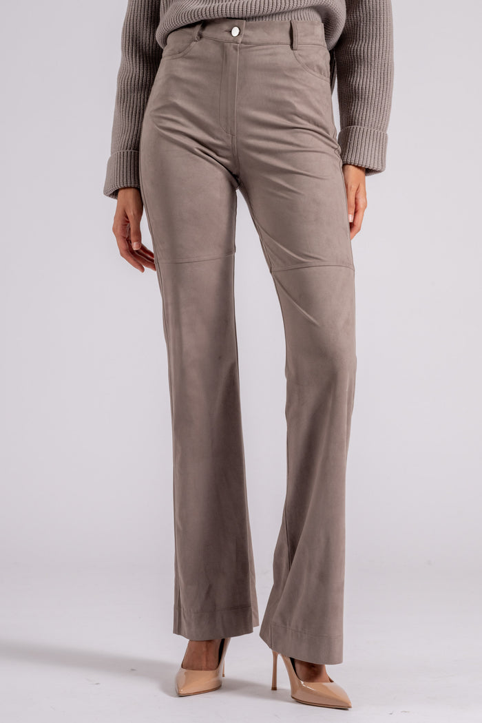 D. Exterior Pantalone Eco Daino 90% Poliestere 10% Elastam Beige-2