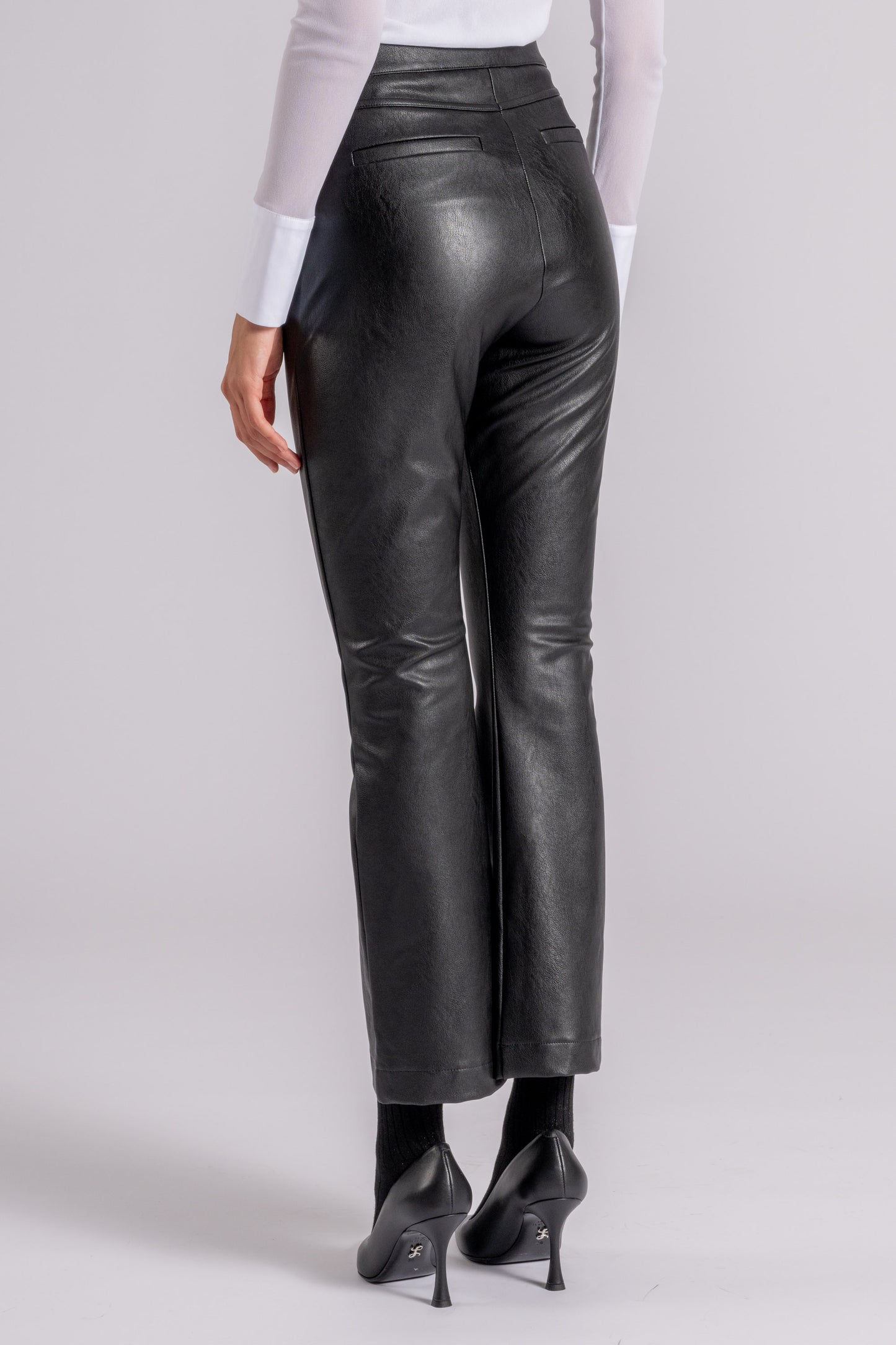  D.exterior D. Exterior Eco-leather Slim-fit Trouser Black Nero Donna - 4