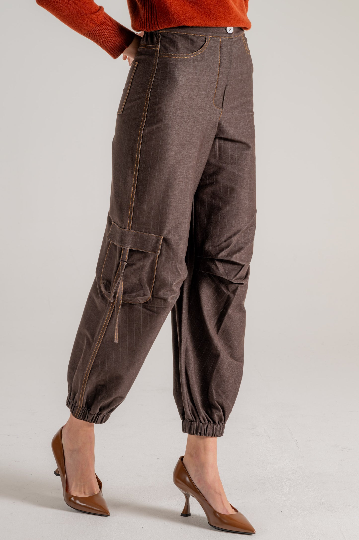  Max Mara Leisure Pantalone Marrone Donna - 2