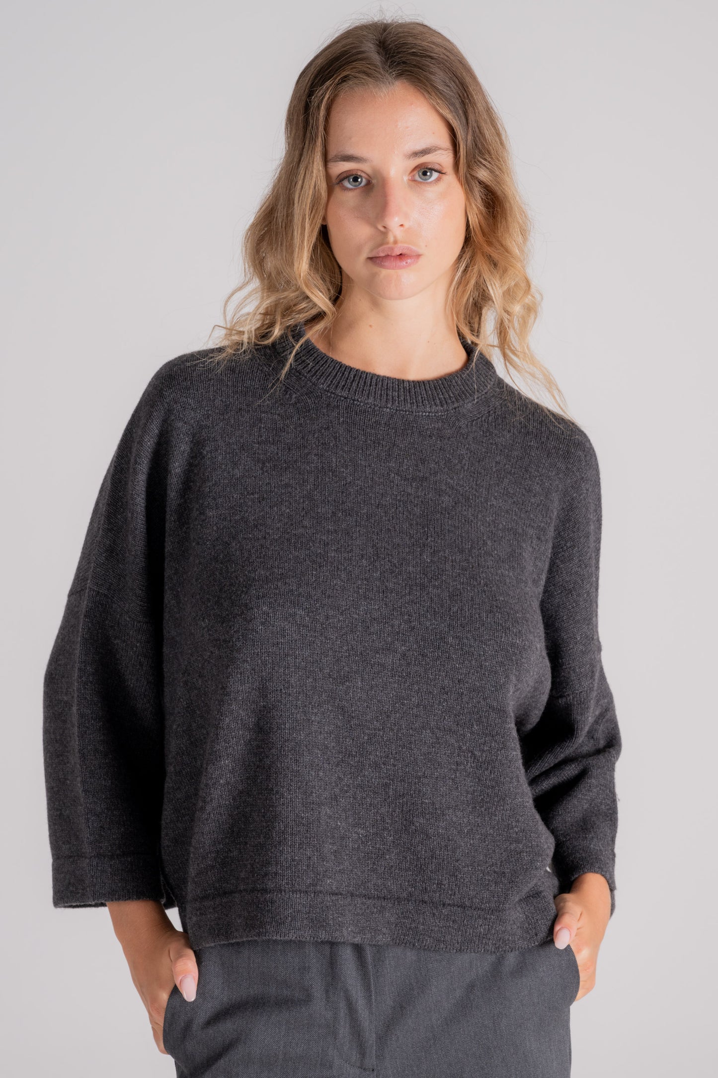  Liviana Conti Cashmere/polyamide Grey Sweater Grigio Donna - 1