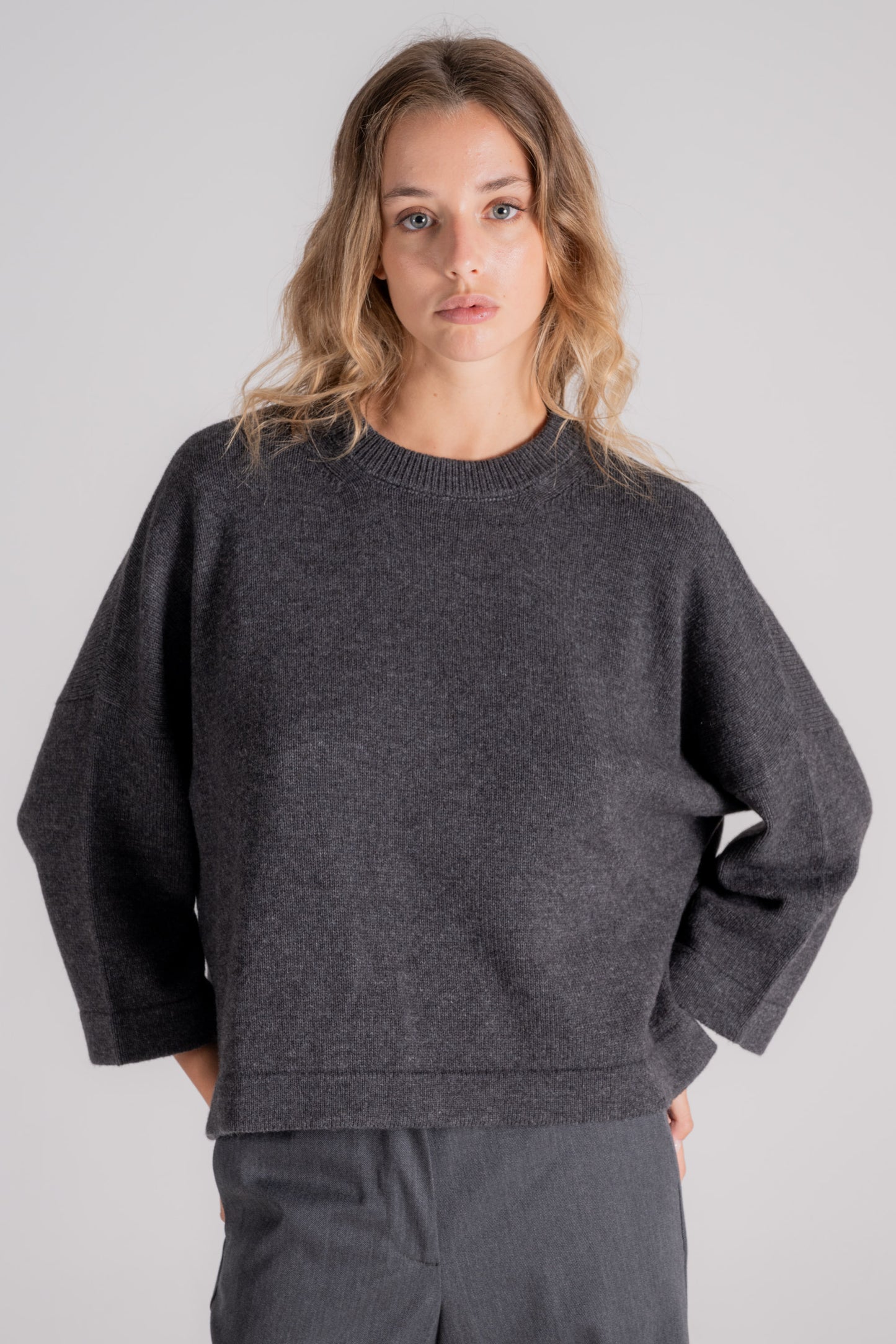  Liviana Conti Cashmere/polyamide Grey Sweater Grigio Donna - 3