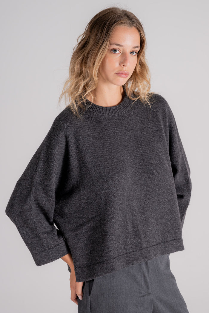  Liviana Conti Cashmere/polyamide Grey Sweater Grigio Donna - 4