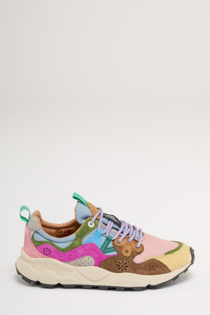 Flower Mountain Sneakers Suede Nylon Beige