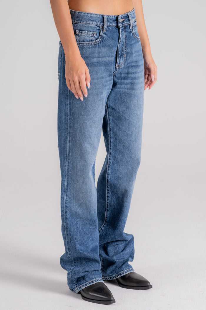 Icon Denim Jeans 5-Pocket Cotton Blue-2