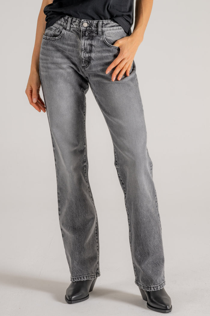  Icon Denim Jeans Grigio Donna - 4