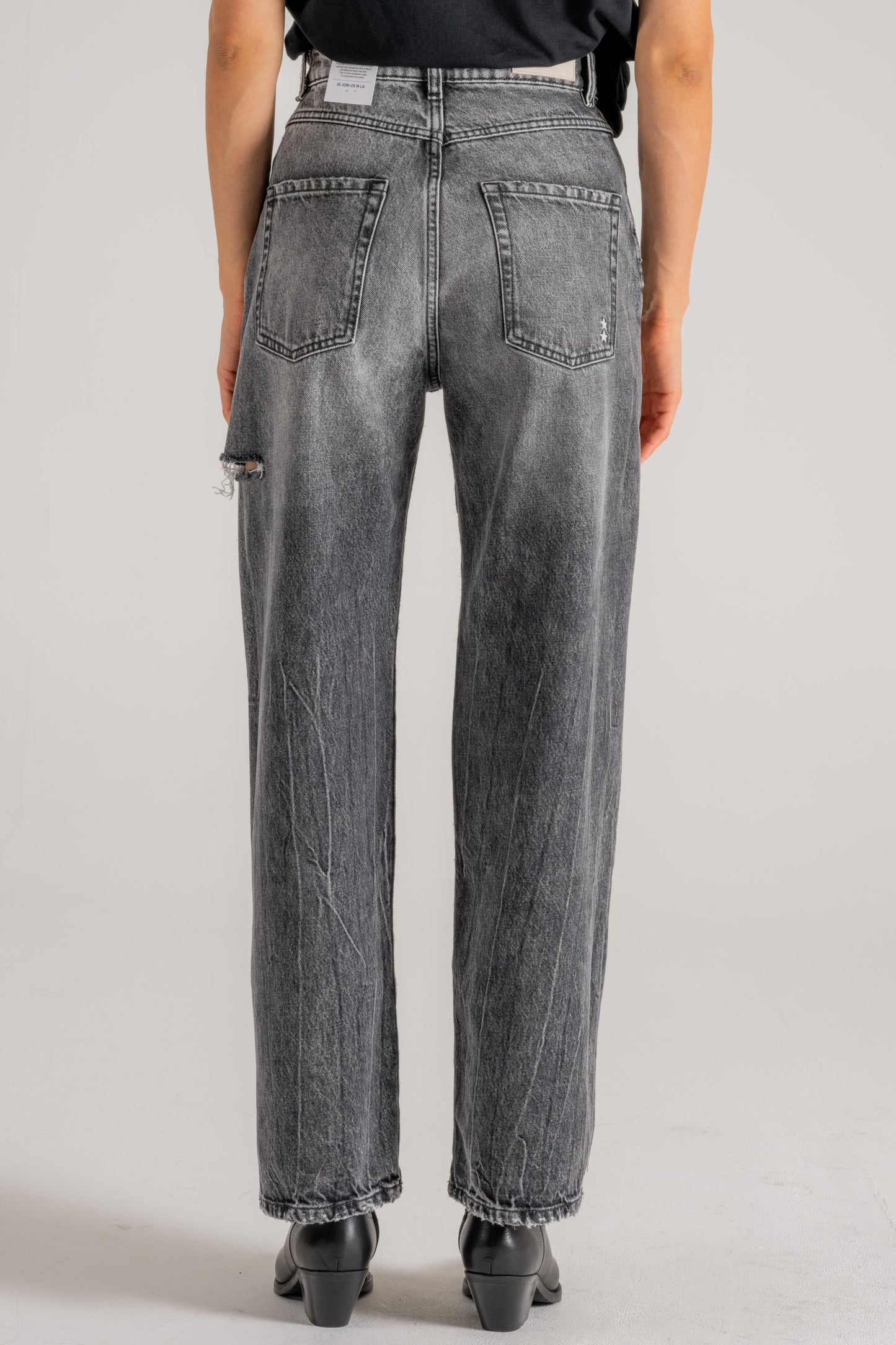  Icon Denim Jeans Grigio Donna - 5