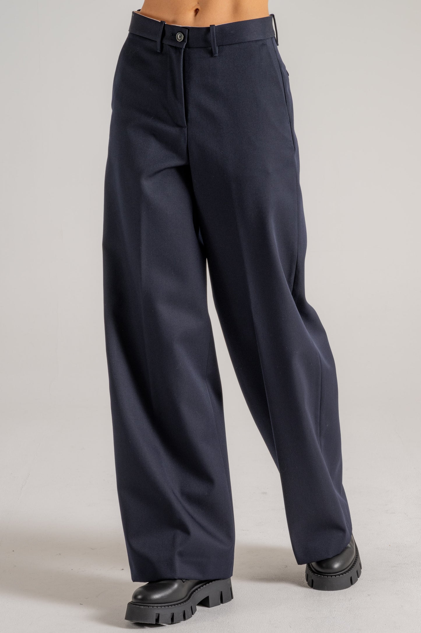  Nine In The Morning Pantalone Palazzo Blu Blu Donna - 2