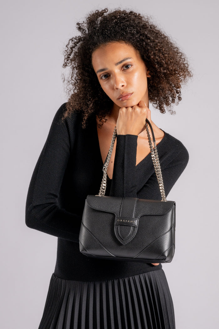 Orciani Borsa in Pelle Sense Nero