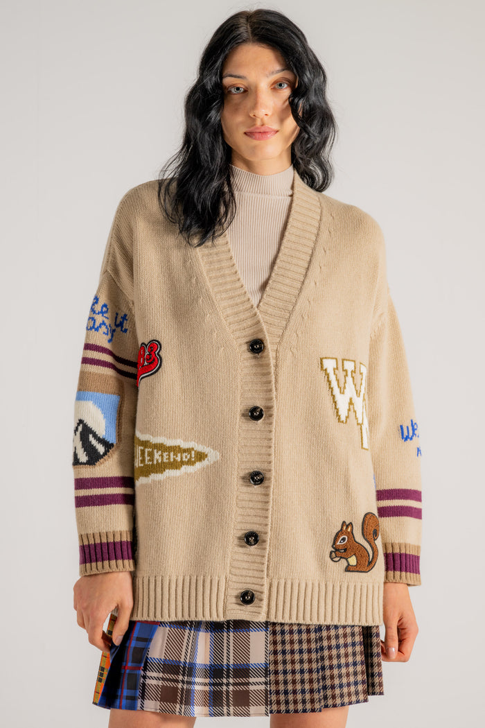 Max Mara Weekend Cardigan Beige Donna