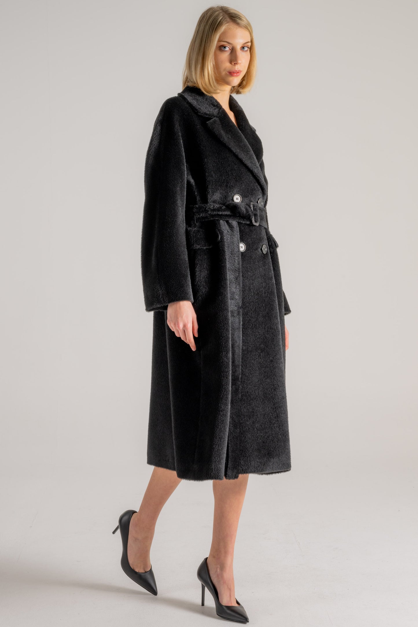  Max Mara S Cappotto Nero Nero Donna - 2