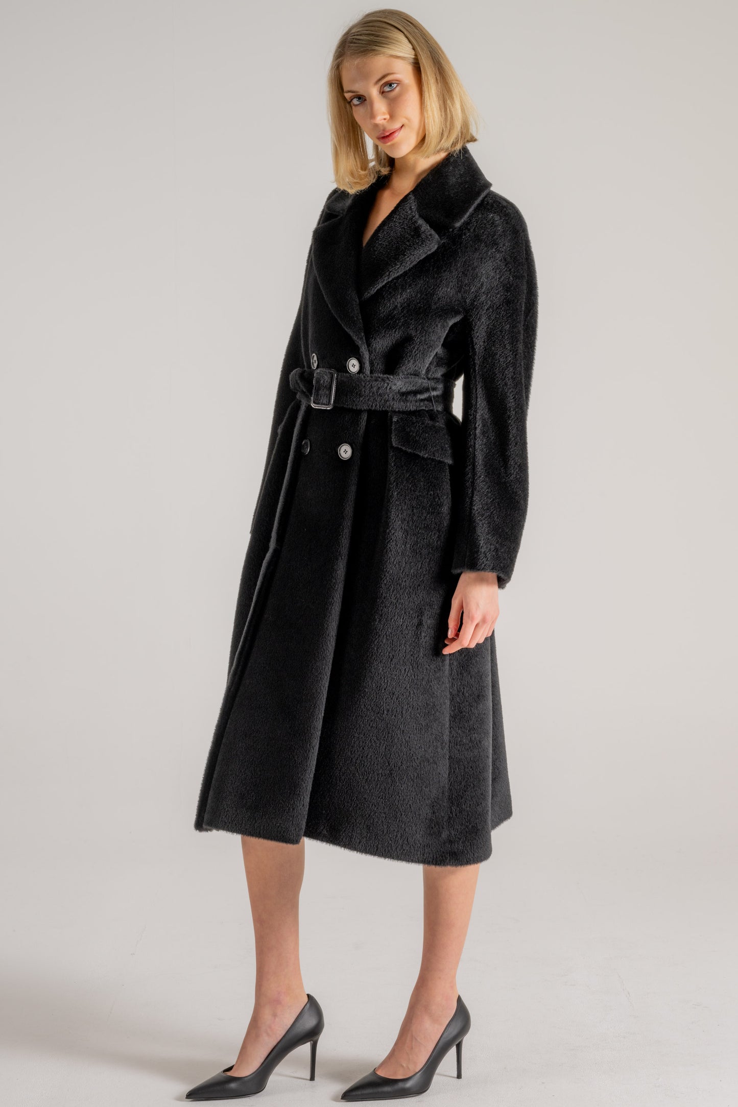  Max Mara S Cappotto Nero Nero Donna - 3