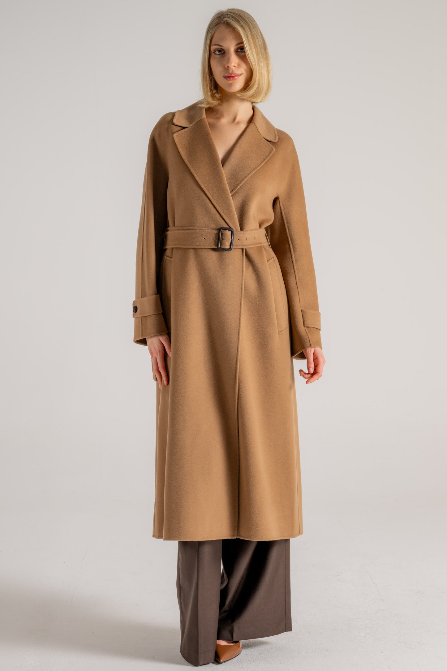  Max Mara S Cappotto Beige Beige Donna - 3