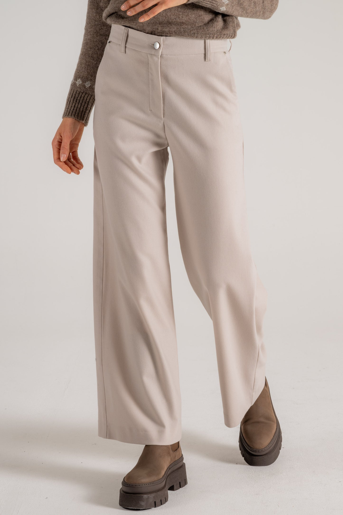  Max Mara S Pantalone Beige Beige Donna - 2