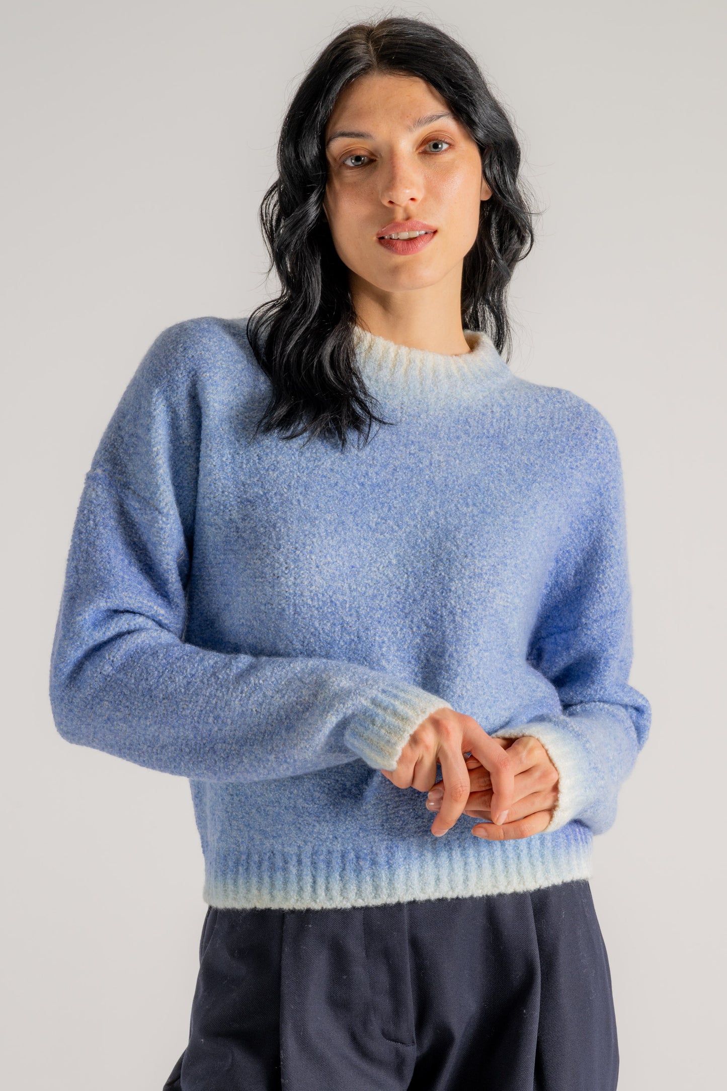  Kujten Maglia Girocollo Azzurro Azzurro Donna - 2